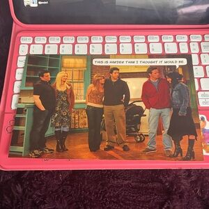 Friends TV Show Photo Post Card- Group Cast Scene with Mixed Colors